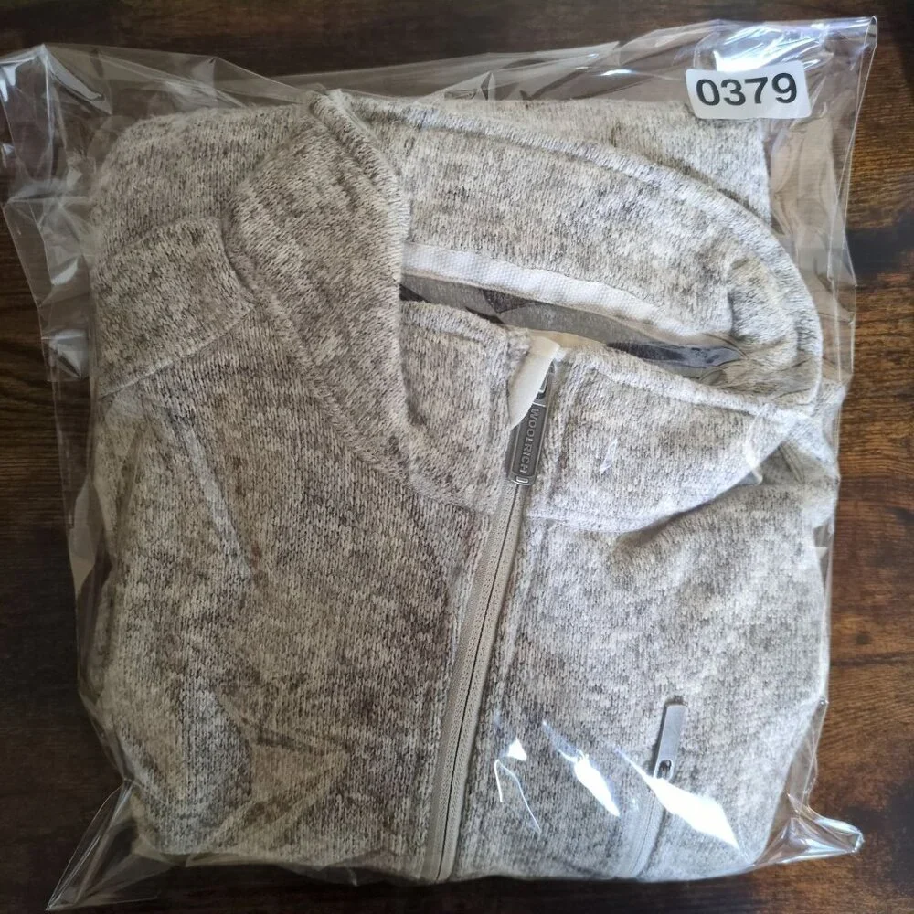Woolrich Men’s XL Greige Fleece 1/4 Zip Pullover w/ Zip Pockets Outdoor Hiking‎